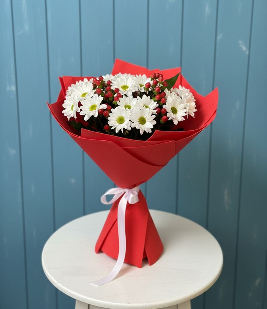 Букет цветов из: Хризантемы в Суде