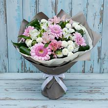 Букет цветов из:  Герберы, Альстромерии и Хризантемы в Суде