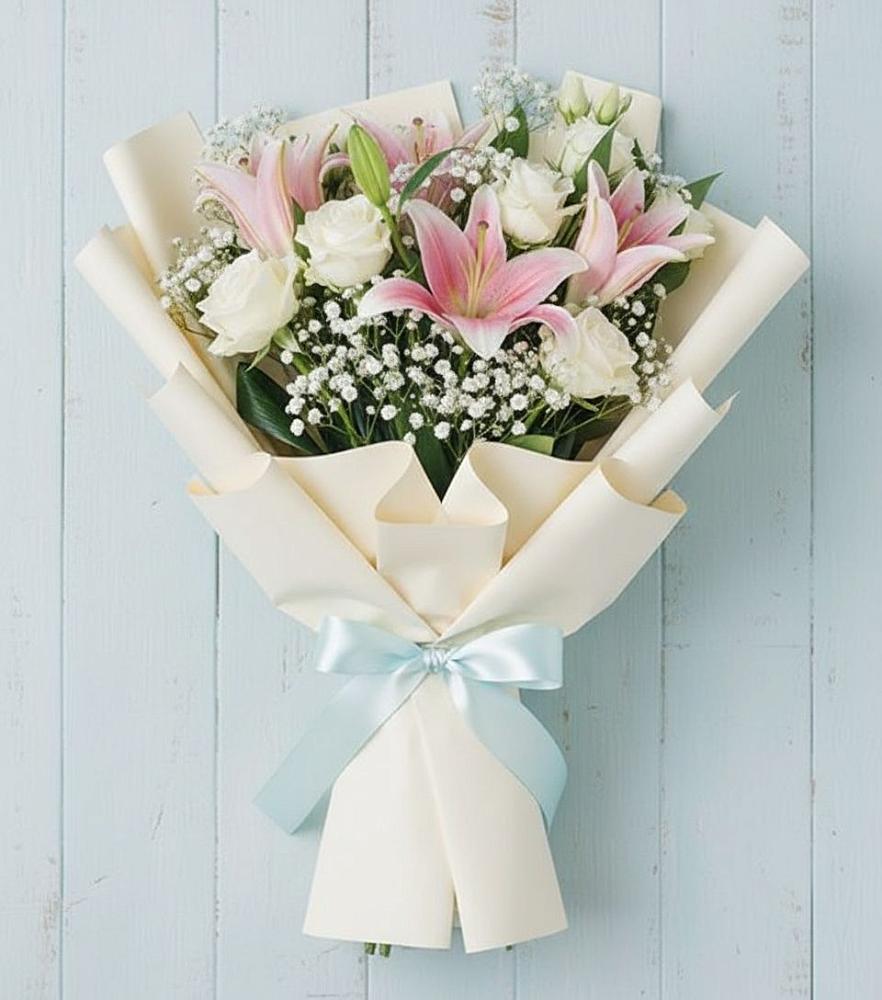 Букет цветов из: Лилии в Суде