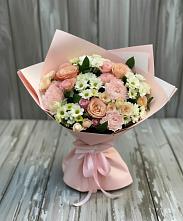 Букет цветов из:  Гвоздики, Розы и Хризантемы в Суде