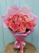 Букет 15 Розовых роз Равель в Суде